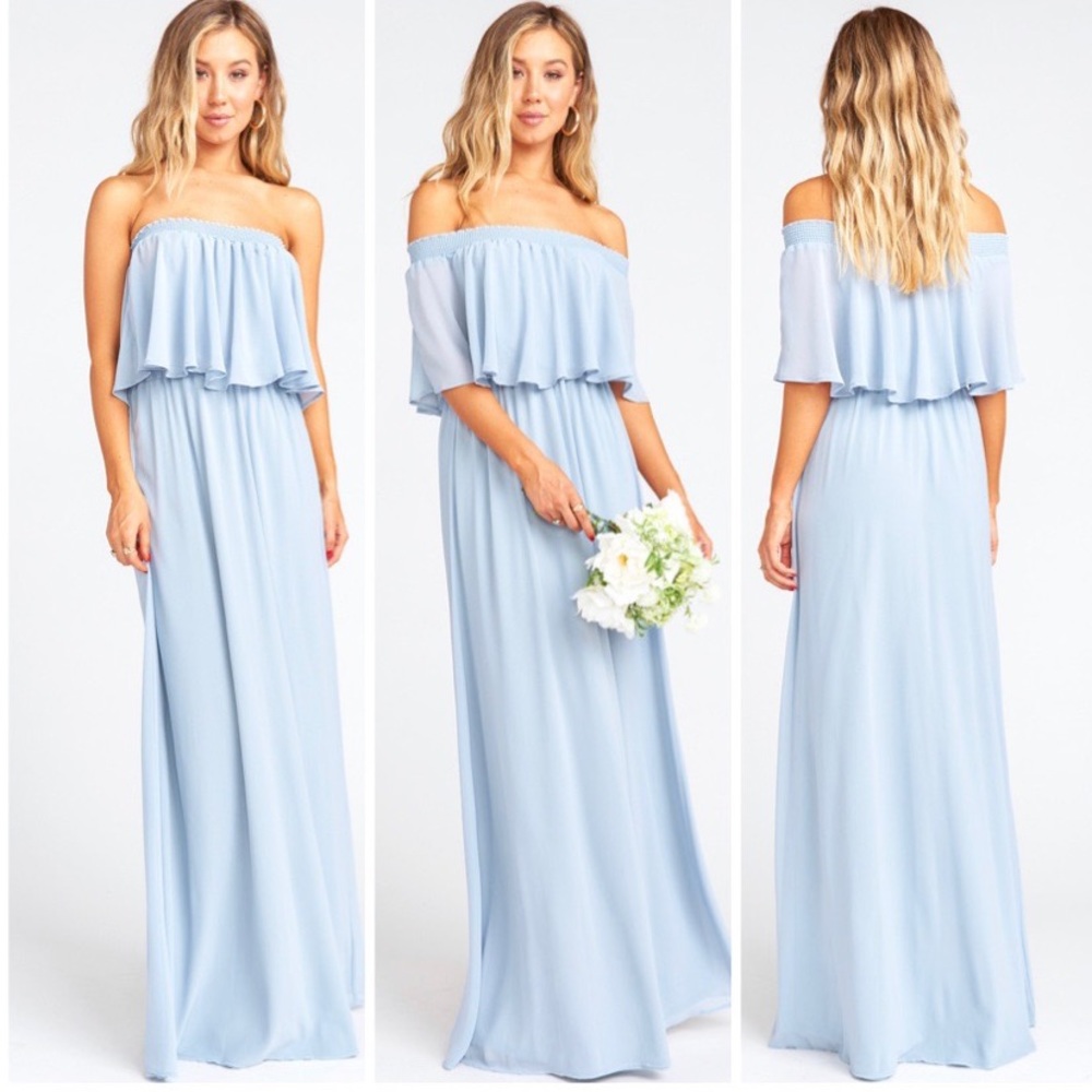 SALE!! Show Me Your MuMu Hacienda Maxi Dress - Steel Blue